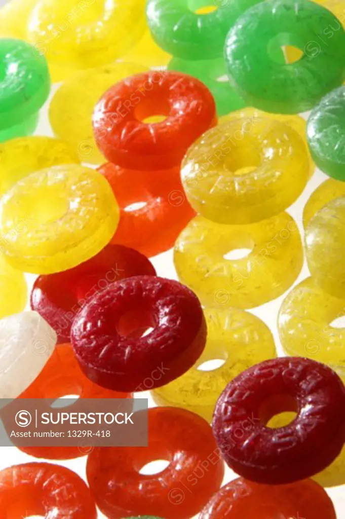 Close-up of candy in assorted flavors