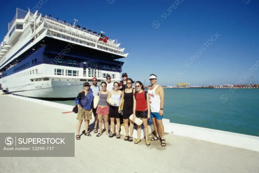 Portrait of a group of passengers