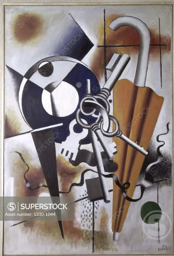 Composition With Umbrella by Fernand Leger, 1932, 1881-1955, France, Paris, Louise Leiris Gallery
