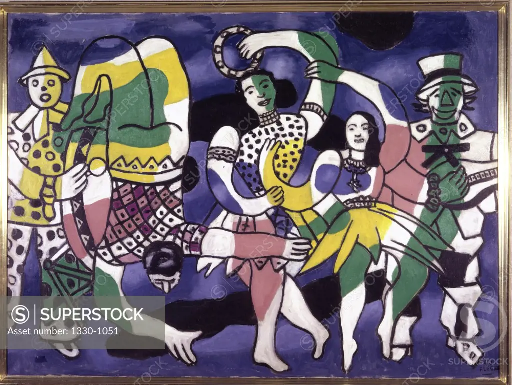 The Great Parade by Fernand Leger, 1949, 1881-1955, Private Collection
