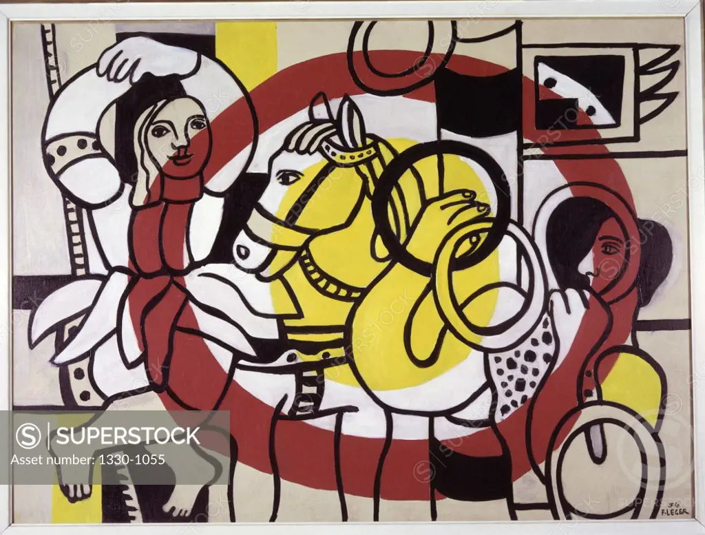 The Juggler and The Dancer by Fernand Leger, 1954, 1881-1955, USA, New York, Sidney Janis Gallery