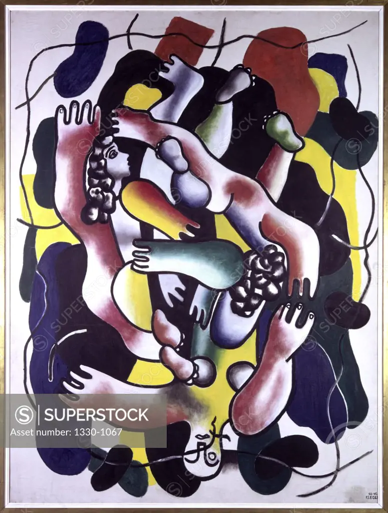 The Polychrome Divers by Fernand Leger, 1942-46, 1881-1955, France, Biot, Fernand Leger Museum