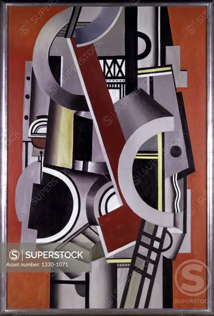 Mechanical Elements by Fernand Leger, 1924, 1881-1955, France, Paris, Centre Georges Pompidou, Musee National d' Art Moderne
