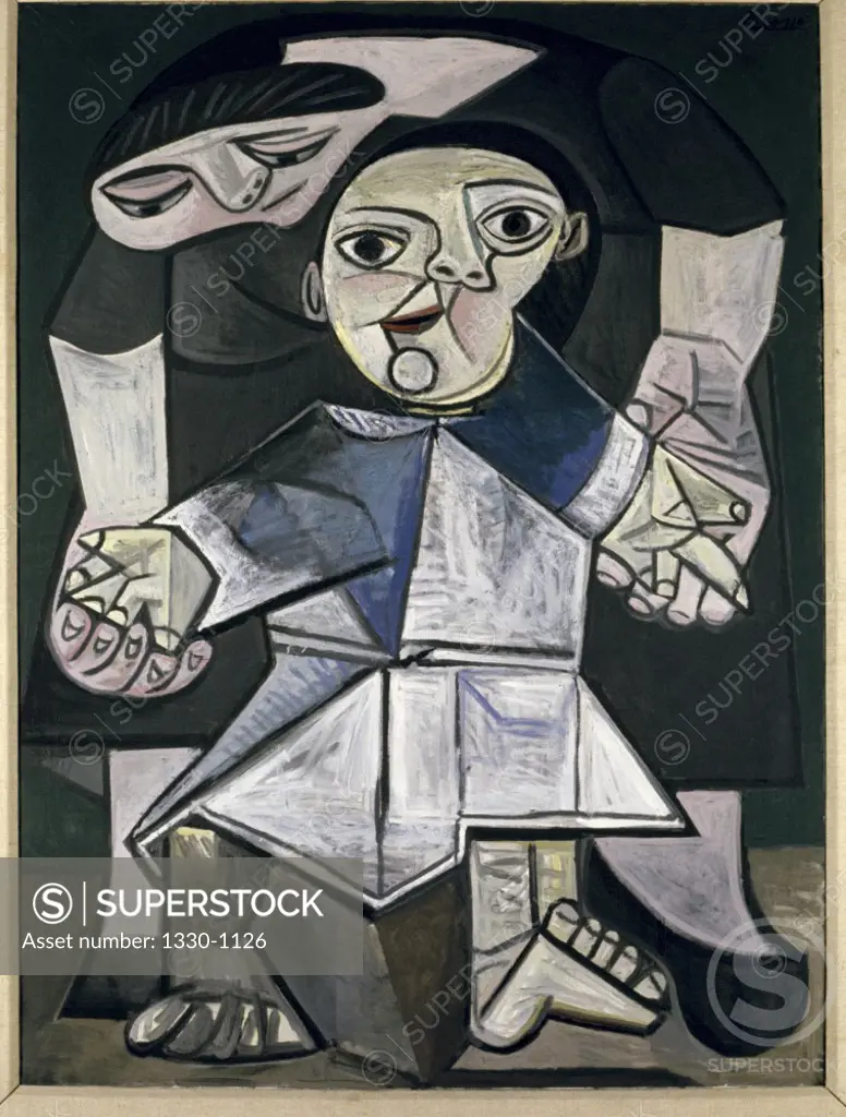 First Steps by Pablo Picasso, Oil painting, 21 May 1943, 1881-1973, USA, Connecticut, New Haven, Yale University Art Gallery