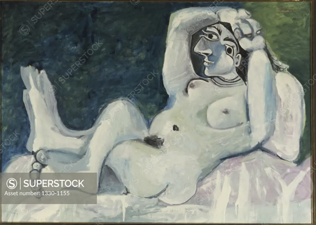 Large Nude by Pablo Picasso, Oil painting, 1964, 1881-1973, Switzerland, Lucern Galerie, Rosengart Collection