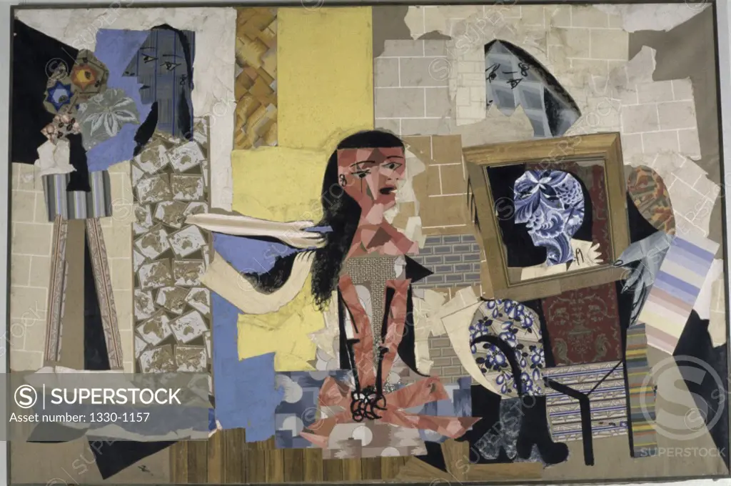 Women at Their Toilette by Pablo Picasso, Gouache and paper collage, 1938, 1881-1973, France, Paris, Musee Picasso