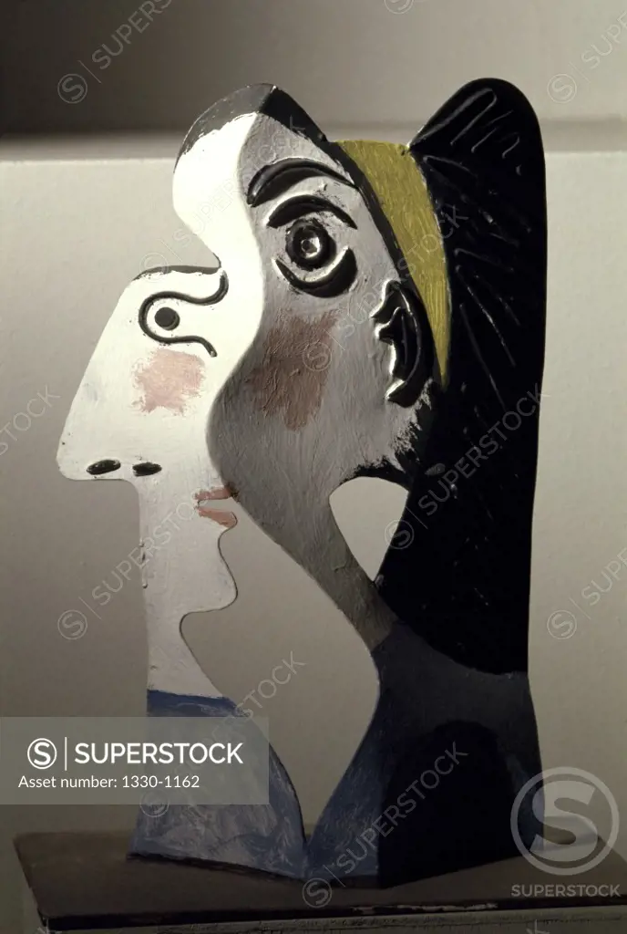 Head Of Woman by Pablo Picasso, Sheet metal, 1962, 1881-1973