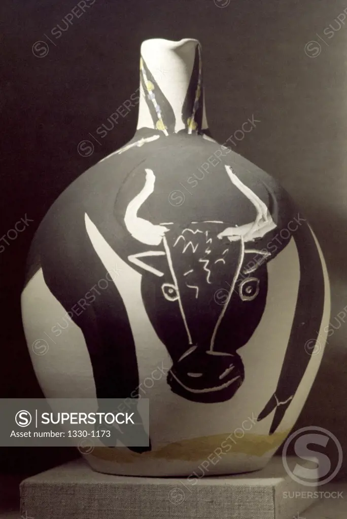 Bull by Pablo Picasso, 17 April 1957, 1881-1973, France, Cannes, Gallery Madoura