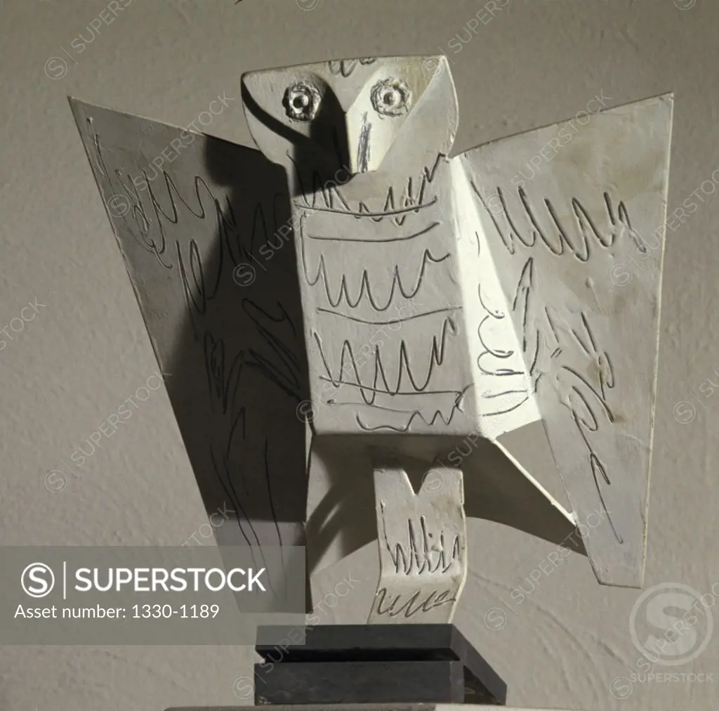 Owl by Pablo Picasso, Sheet metal, 1961, 1881-1973