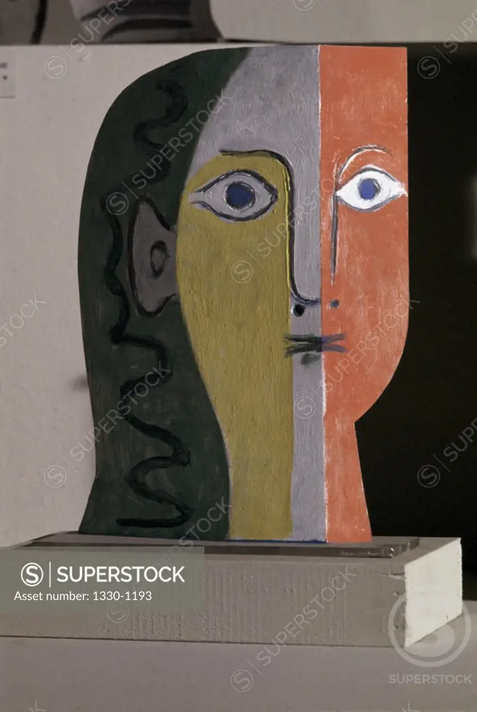 Head Of Woman by Pablo Picasso, Sheet metal, 1961, 1881-1973