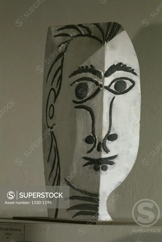 Head Of Woman (View I) by Pablo Picasso, Sheet metal, 1961, 1881-1973