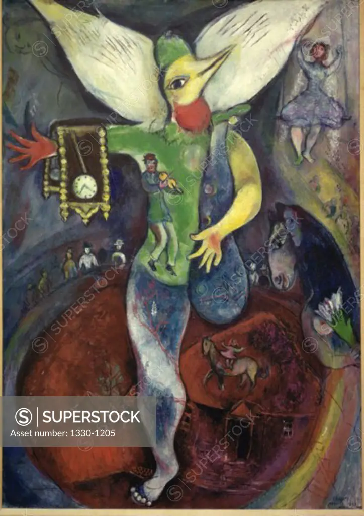 Juggler by Marc Chagall, Oil on canvas, 1943, 1887-1985, USA, Chicago, Art Institute of Chicago