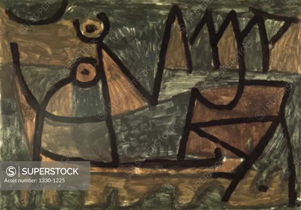 Obscure Voyage By Boat 1940 Paul Klee (1879-1940/Swiss)  Felix Klee Collection, Berne, Switzerland   