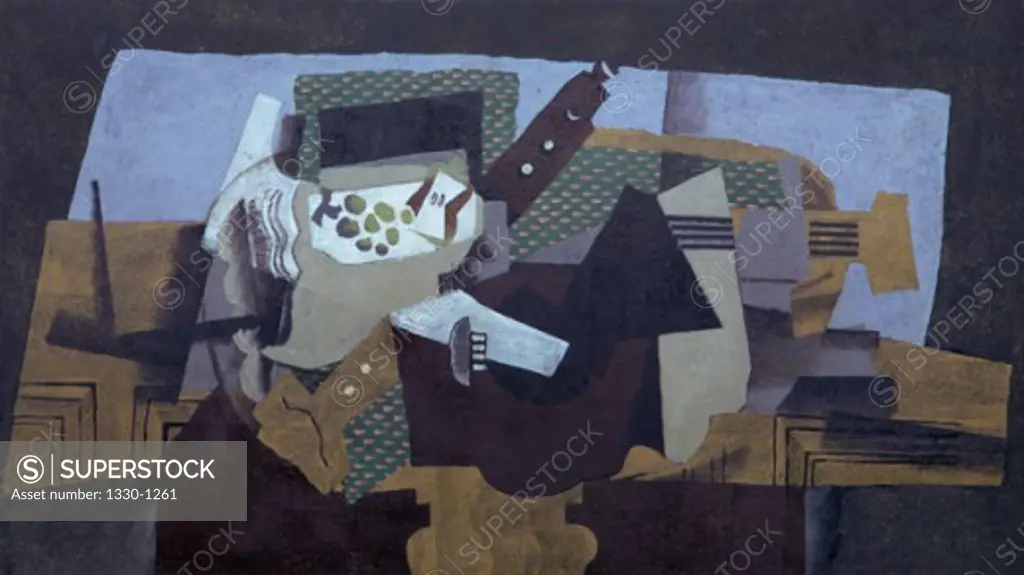 The Black Table by Georges Braque, 1919, 1882-1963, France, Paris, Centre Georges Pompidou, Musee National d' Art Moderne