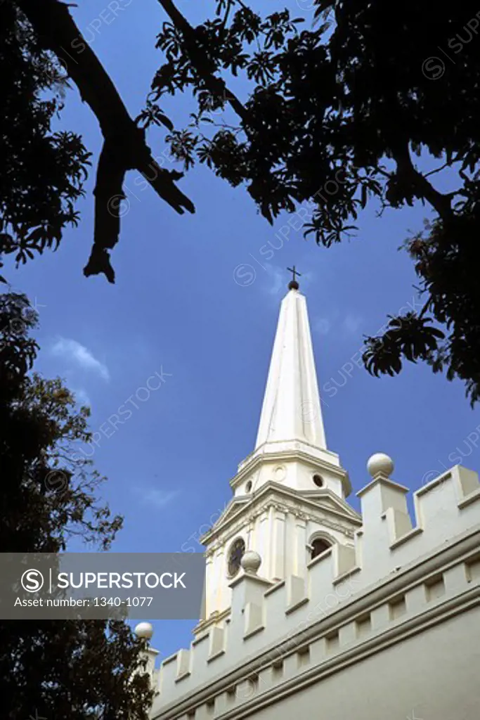 Low angle view of a church, St. Mary's Church, Fort St. George, Chennai, Tamil Nadu, India