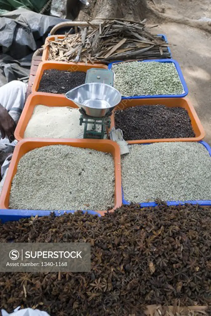 Spices for sale in Malayatoor Perunal festival, St. Thomas Shrine, Malayattoor, Kerala, India