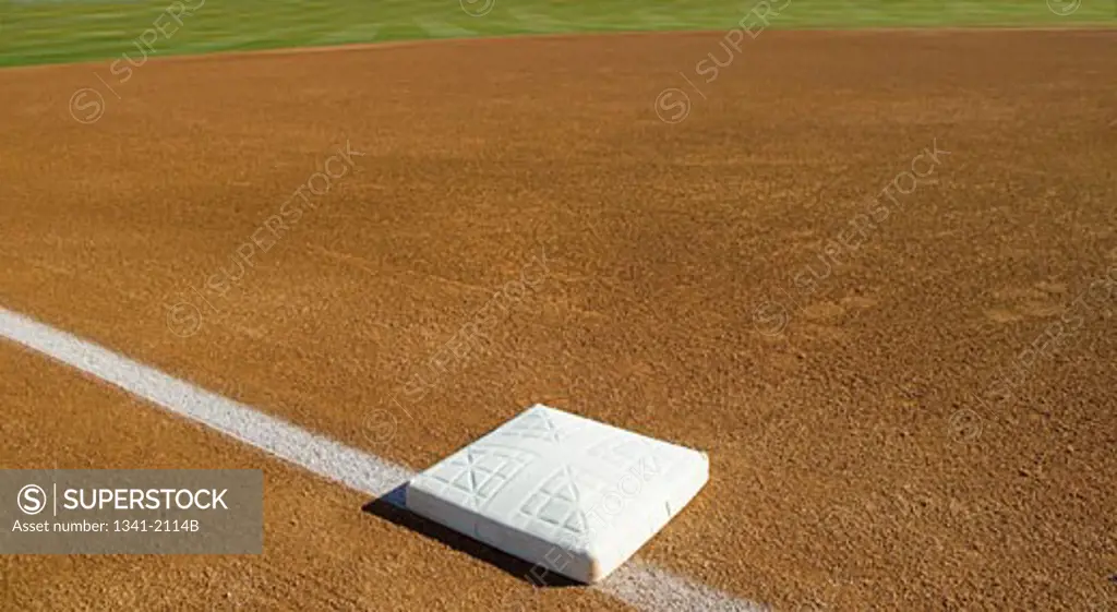 Baseball base on a foul line