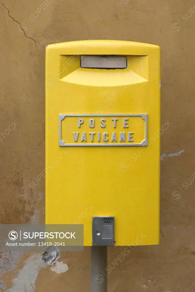 Close-up of a mailbox, Vatican City