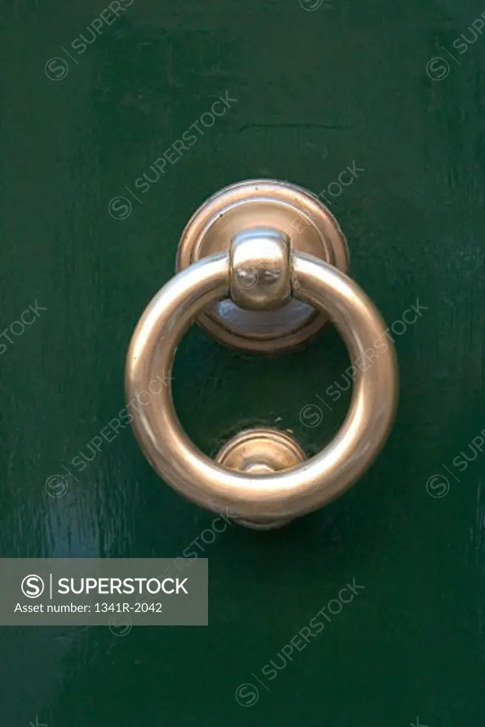 Close-up of a doorknocker