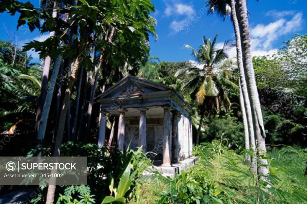 Facade of a mausoleum, Dauban Mausoleum, Silhouette Island, Seychelles