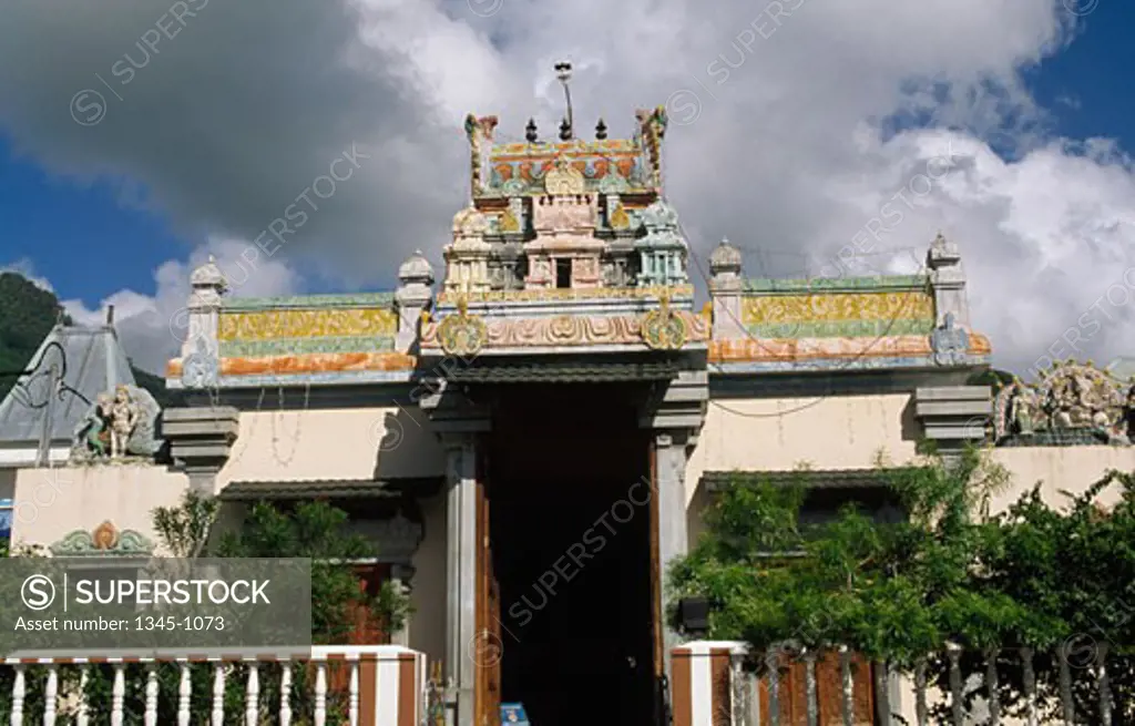 Hindu Temple Victoria City Mahe Seychelles