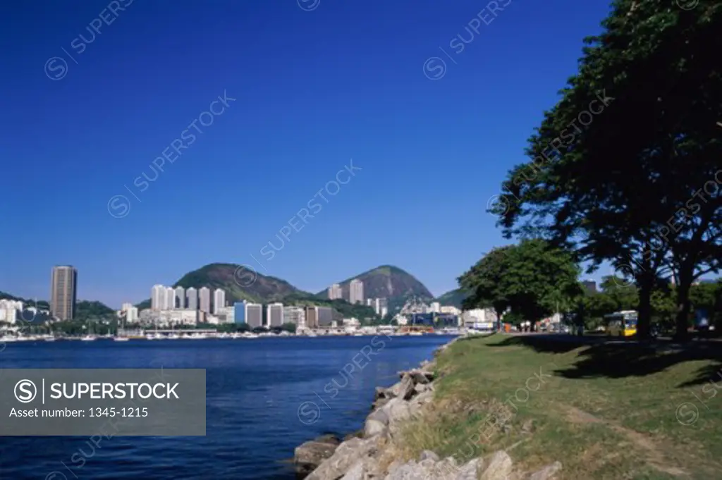 Buildings on the waterfront, Botafogo Bay, Rio de Janeiro, Brazil