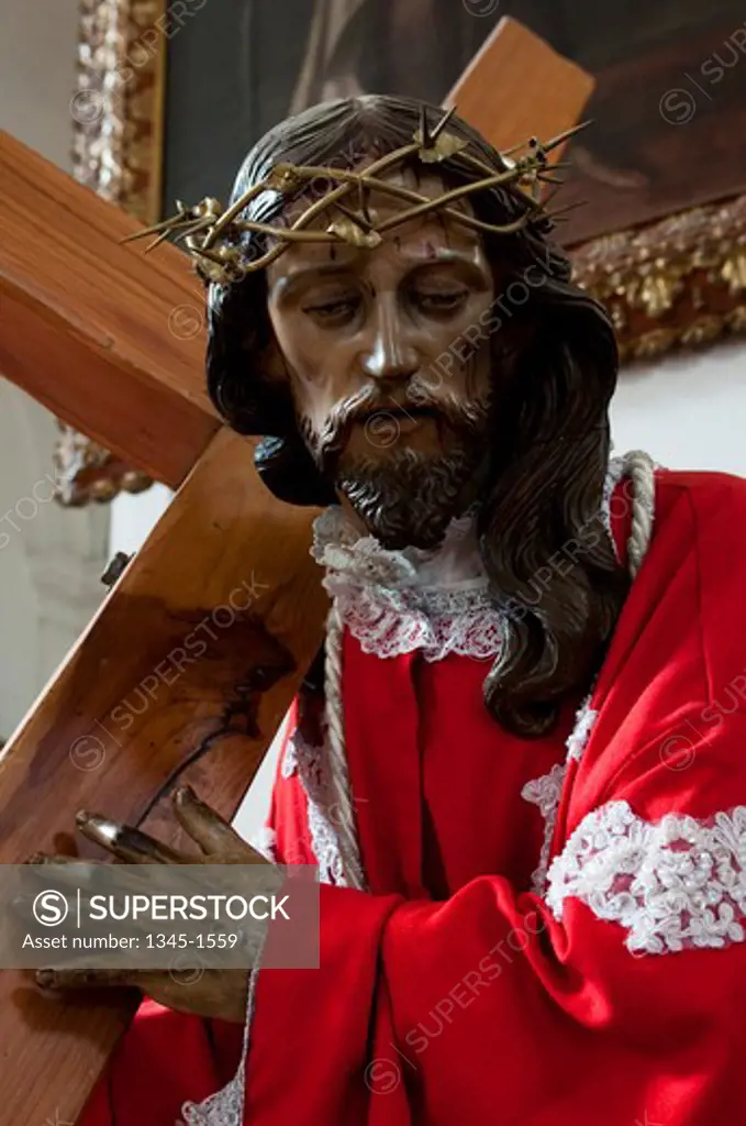 Statue of Jesus Christ in a church, Cathedral of San Jose, Antigua, Guatemala