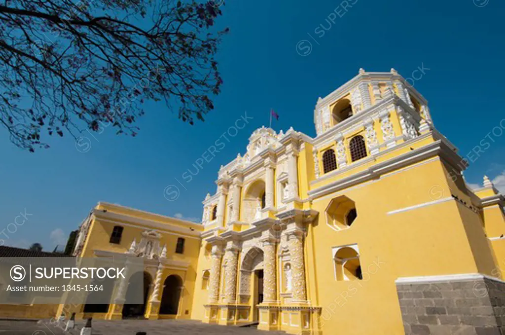 Low angle view of a church, La Merced church, Antigua, Guatemala