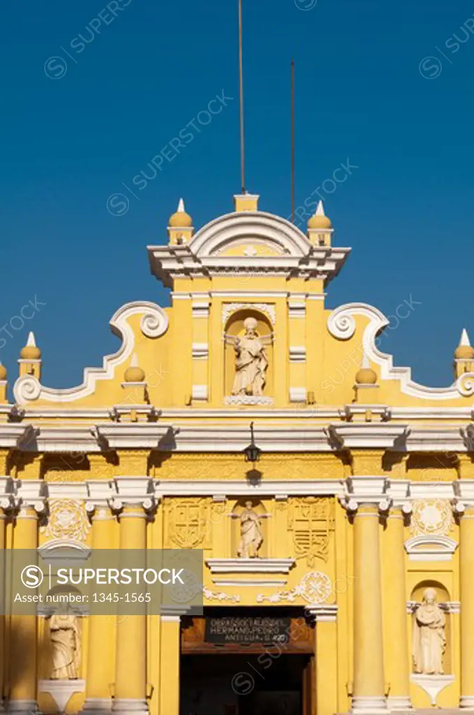 Facade of a church, San Hermano Pedro Church, Antigua, Guatemala