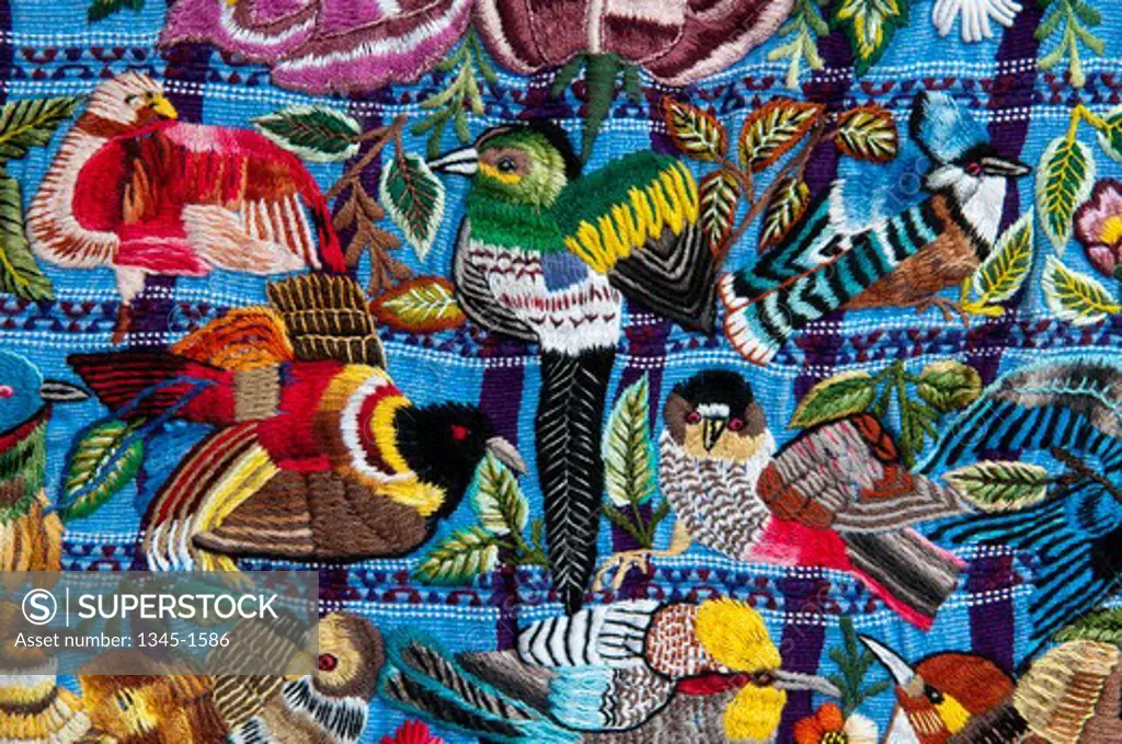Details of a fabric, Santiago Atitlan, Lake Atitlan, Guatemala