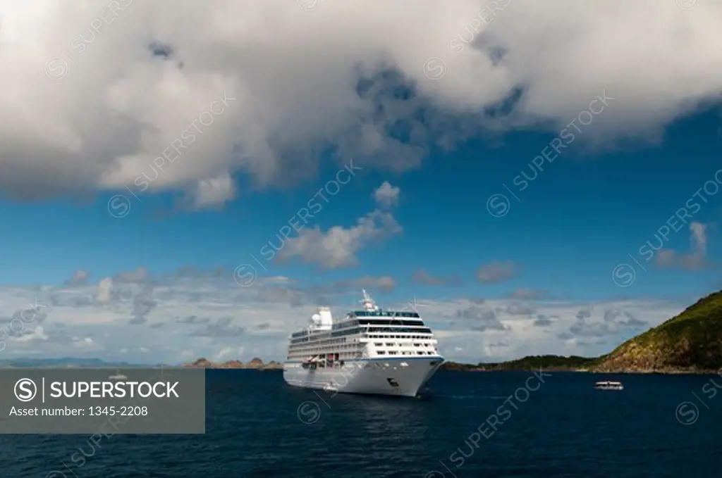 Caribbean, Saint Barthelemy, Regatta Cruise Ship