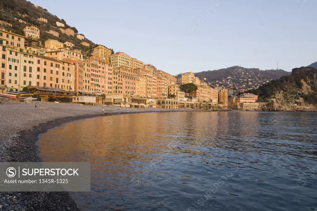Buildings at the waterfront, Camogli, Liguria, Italy