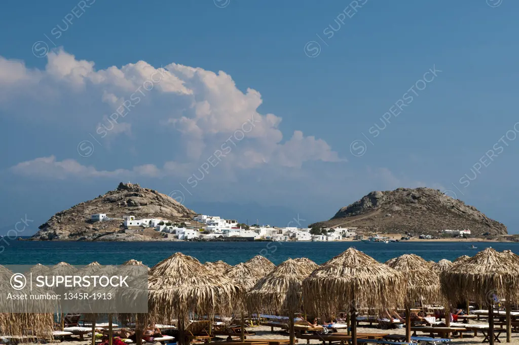 Cape Tarsanas from Kalafati Beach, Mykonos, Cyclades Islands, Greece