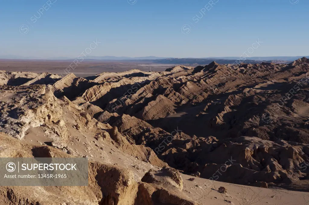 Chile, Atacama Desert, Valle de la Luna landscape