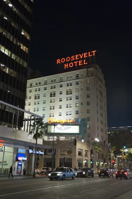 USA, California, Los Angeles, Hollywood, Roosvel Hotel