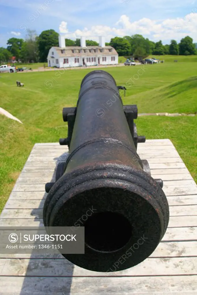 Cannon in a fort, Fort Anne, Annapolis Royal, Annapolis Valley, Nova Scotia, Canada