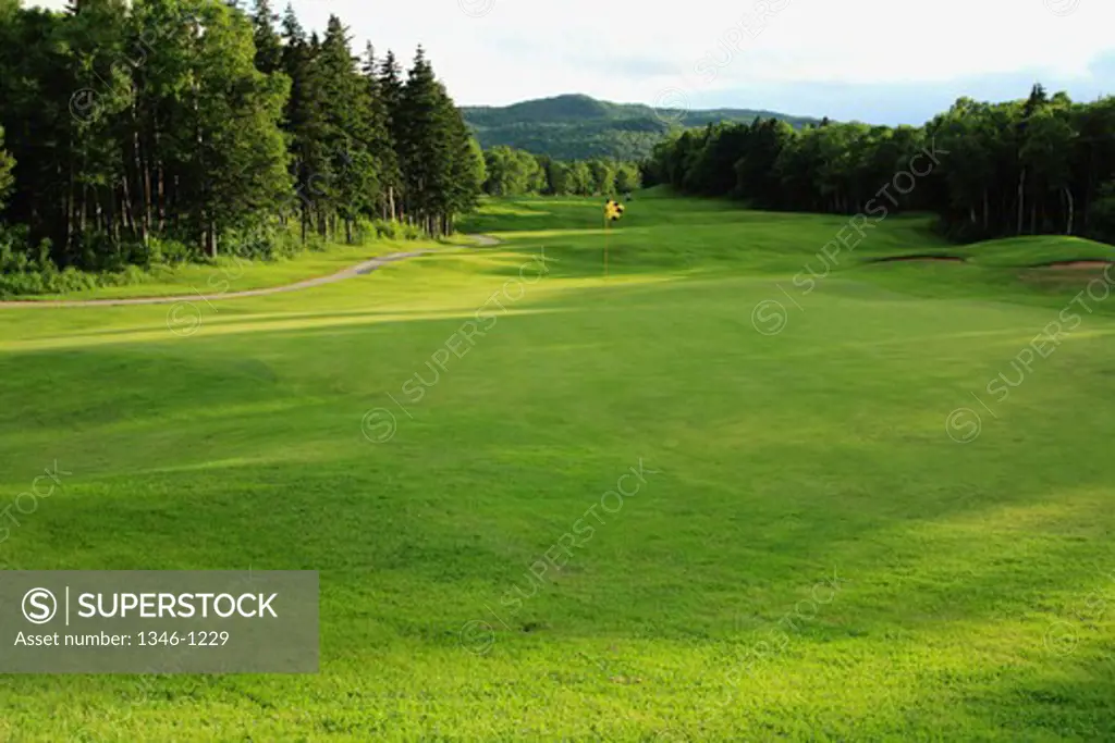 Golf course, Highland Links Golf Course, Cape Breton Highlands National Park, Cape Breton Island, Nova Scotia, Canada