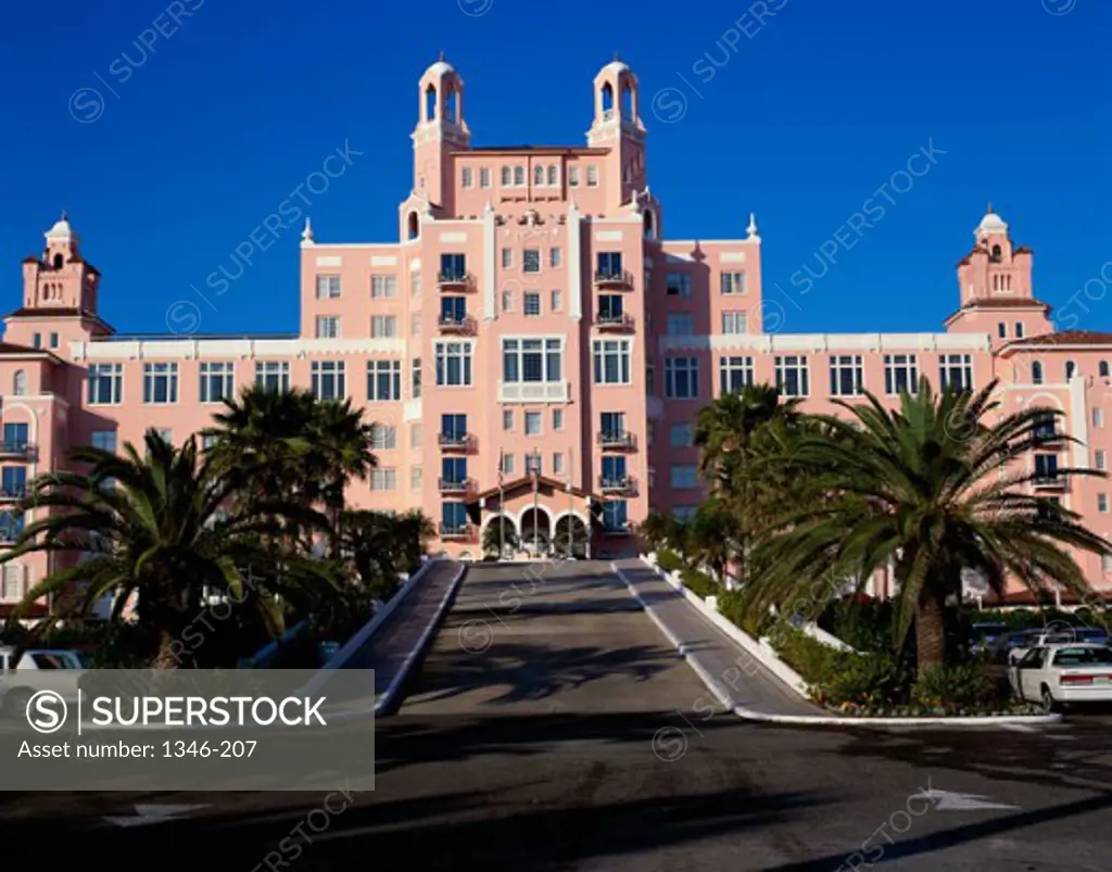Facade of Don Cesar Beach Resort, St. Petersburg Beach, Florida, USA