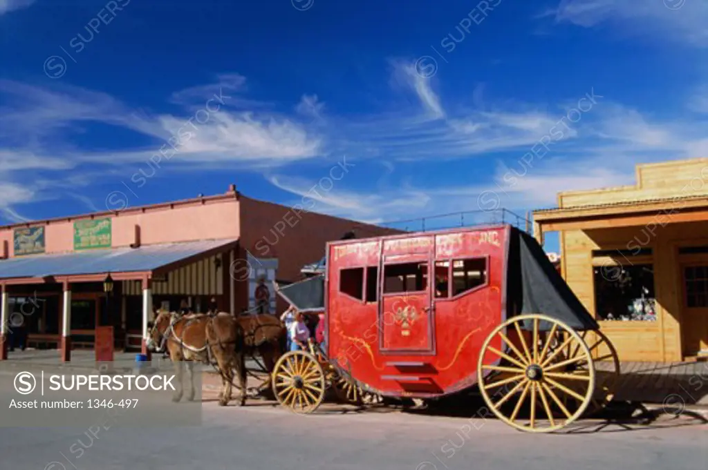 Horse and wagon, Arizona, USA