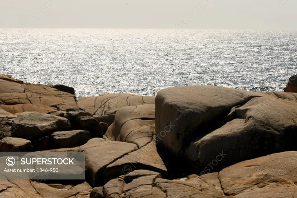 Rock formations on a coast