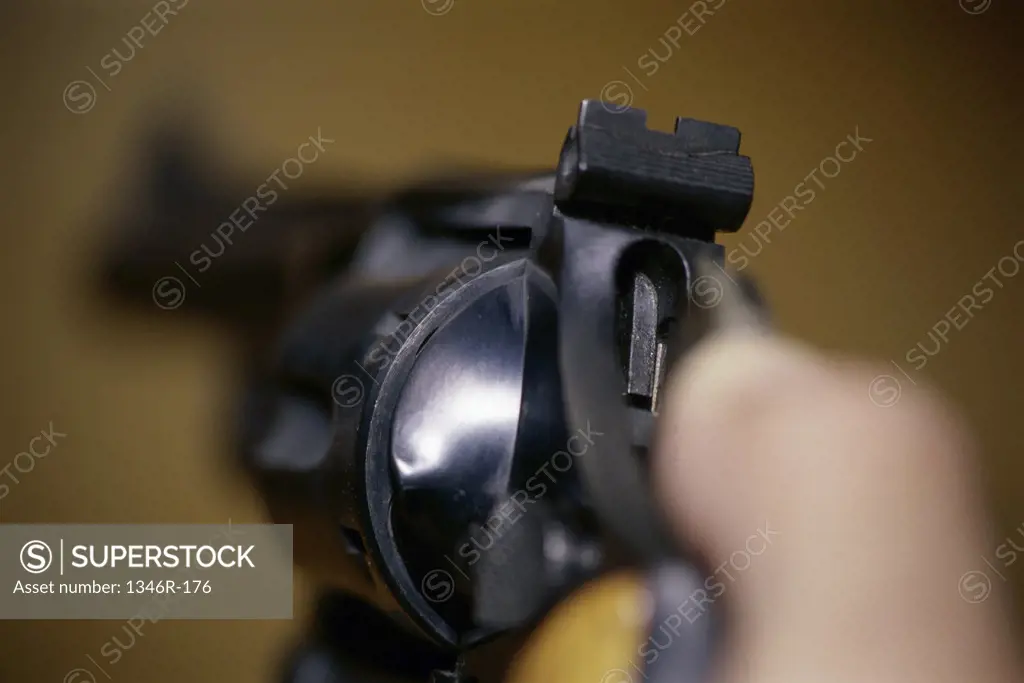 Close-up of a 357 Magnum