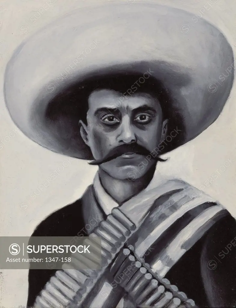 Emiliano Zapata 2001 Isy Ochoa (b.1961/French) Oil on canvas Private Collection 