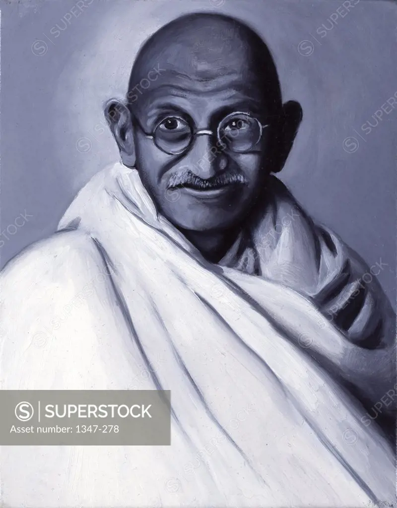 Gandhi by Isy Ochoa, 2007, born.1961