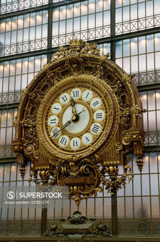 An antique clock, Musee d'Orsay, Paris, France