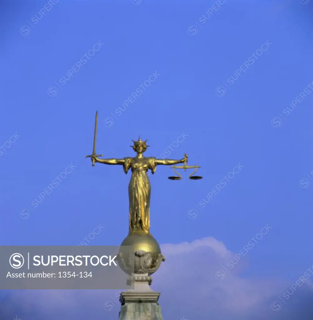 The Scales of Justice Old Bailey London England