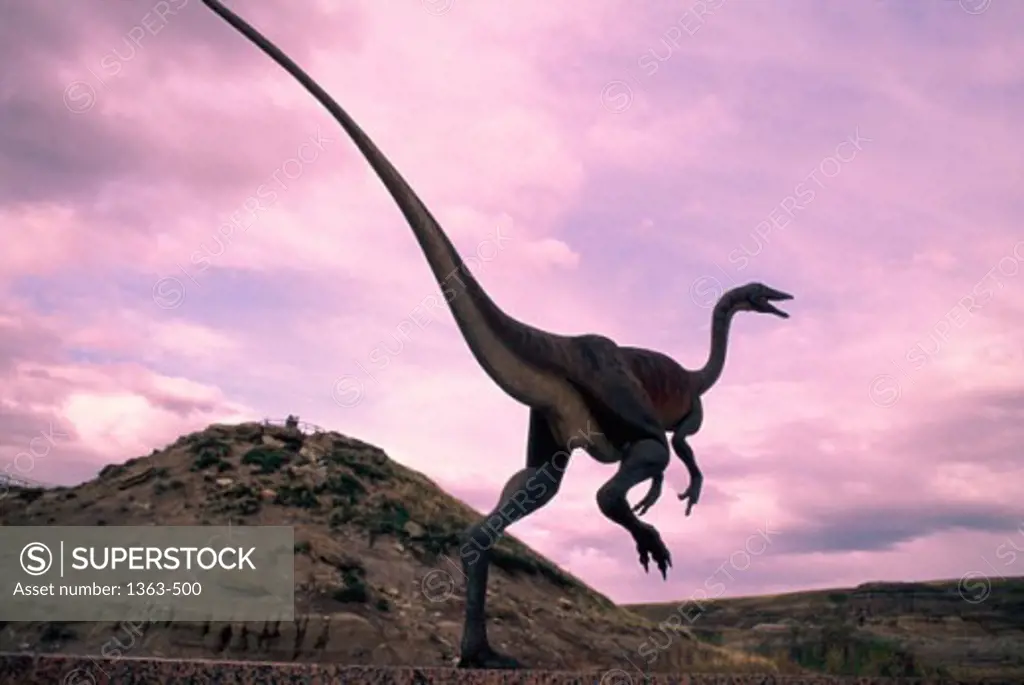 A Prehistoric Dinosaur running