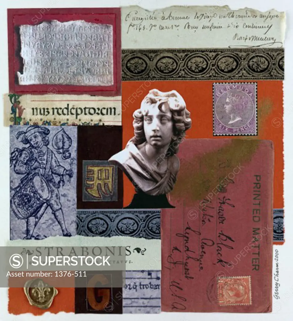 Strabonis 2000 Gerry Charm (20th C./American) Collage 