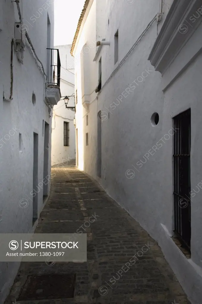 Buildings along a street, Vejer De La Frontera, Cadiz Province, Andalusia, Spain