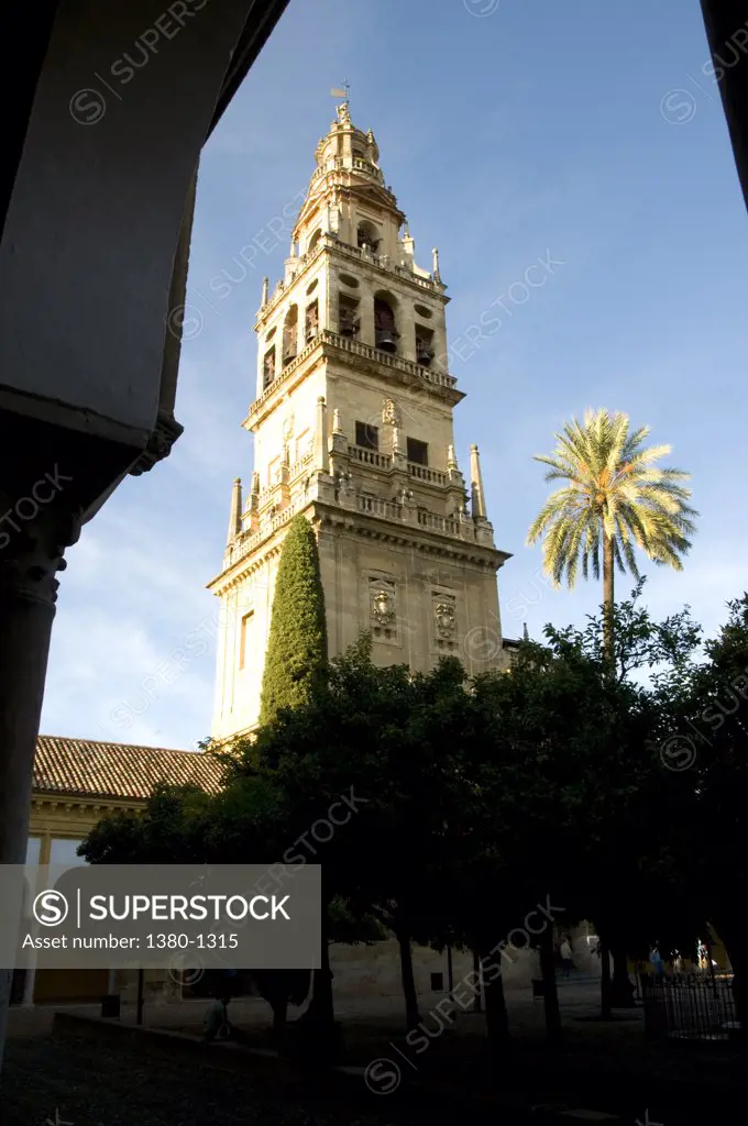 Spain, Andalucia, Cordoba, Mezquita Temple and Cathedral, bell tower