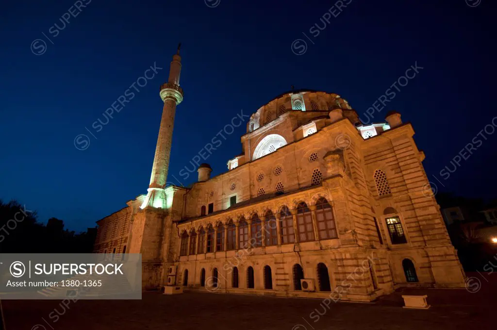 Laleli Mosque at dusk, Laleli, Fatih, Istanbul, Turkey